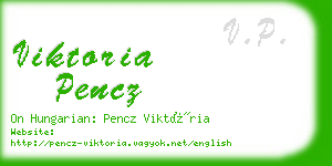 viktoria pencz business card